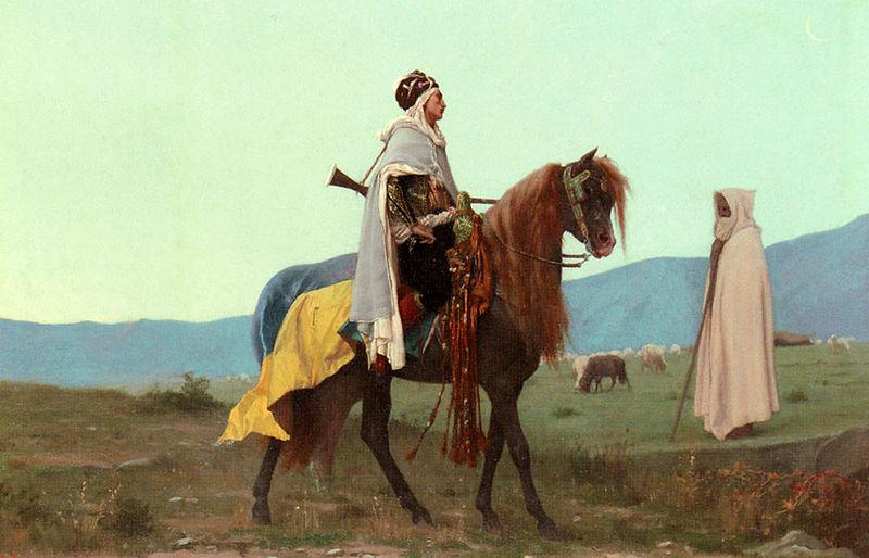 Gustave Boulanger An Arab Horseman oil painting picture